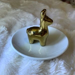 Llama jewelry dish
